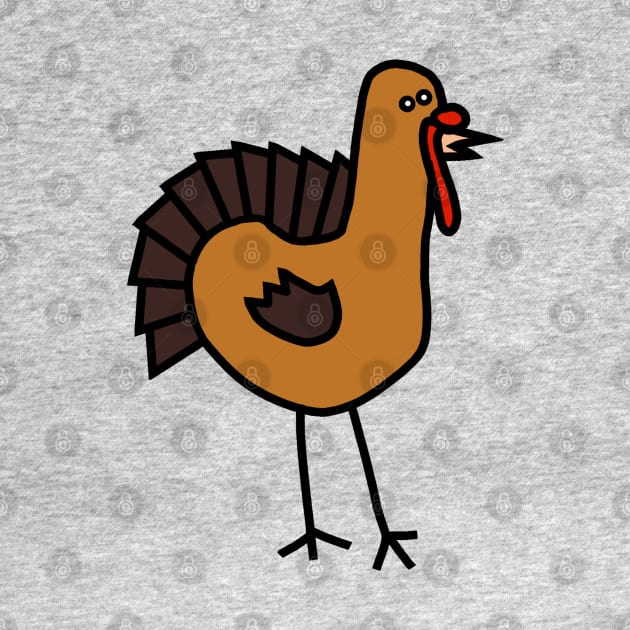 Turkey Time Thanksgiving Animals by ellenhenryart